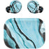 Aqua Blue Marble Ink Amazon Echo Buds Skin