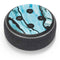 Aqua Blue Marble Ink Amazon Echo Dot Skin