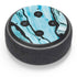 Aqua Blue Marble Ink Amazon Echo Dot Skin