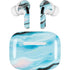 Aqua Blue Marble Ink AirPods Skins