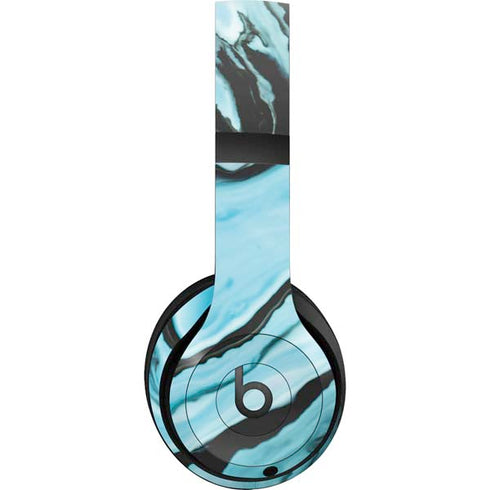 Aqua Blue Marble Ink Beats Studio Pro Wireless Headphones Skin