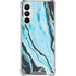 Aqua Blue Marble Ink Galaxy A16 5G Clear Case