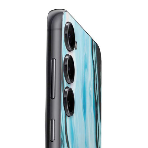 Aqua Blue Marble Ink Galaxy A16 5G Skin
