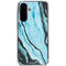 Aqua Blue Marble Ink Galaxy A36 5G Clear Case