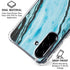 Aqua Blue Marble Ink Galaxy A36 5G Clear Case