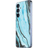 Aqua Blue Marble Ink Galaxy A36 5G Skin