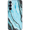 Aqua Blue Marble Ink Galaxy A55 5G Skin