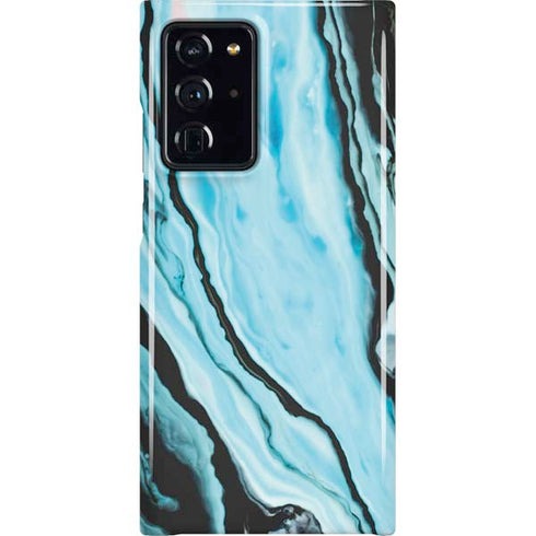 Aqua Blue Marble Ink Galaxy Cases