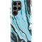 Aqua Blue Marble Ink Galaxy S23 Ultra Pro Case