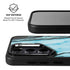 Aqua Blue Marble Ink Galaxy S25 Kickstand Case