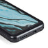 Aqua Blue Marble Ink Galaxy S24 Plus Waterproof Case