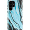 Aqua Blue Marble Ink Galaxy S25 Ultra Impact Case