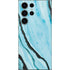 Aqua Blue Marble Ink Galaxy S25 Ultra Skin