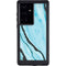 Aqua Blue Marble Ink Galaxy S24 Ultra Waterproof Case