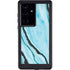Aqua Blue Marble Ink Galaxy S24 Ultra Waterproof Case