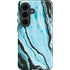 Aqua Blue Marble Ink Galaxy S26 Impact Case