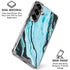 Aqua Blue Marble Ink Galaxy S26 Plus Clear Case