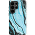 Aqua Blue Marble Ink Galaxy S26 Ultra Impact Case