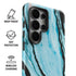 Aqua Blue Marble Ink Galaxy S26 Ultra Impact Case
