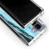 Aqua Blue Marble Ink Galaxy Z Fold5 5G Clear Case