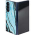 Aqua Blue Marble Ink Galaxy Z Fold6 Skin