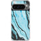 Aqua Blue Marble Ink Google Pixel 10 Pro XL Clear Case