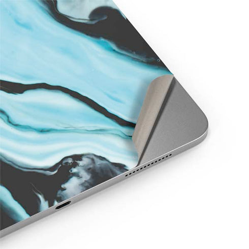 Aqua Blue Marble Ink Apple iPad Air Skin