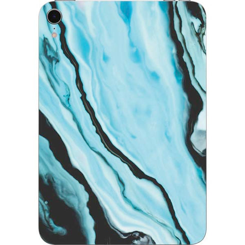 Aqua Blue Marble Ink Apple iPad Mini Skin