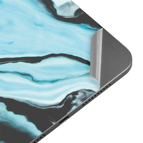 Aqua Blue Marble Ink Apple iPad Mini Skin