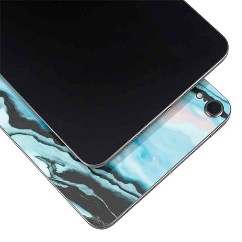 Aqua Blue Marble Ink Apple iPad Mini Skin
