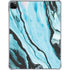Aqua Blue Marble Ink iPad Pro 11in (2024) Clear Case