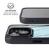 Aqua Blue Marble Ink iPhone 15 Kickstand Case