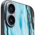 Aqua Blue Marble Ink iPhone 16 Plus Skin