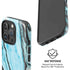 Aqua Blue Marble Ink iPhone 16 Pro Magsafe Impact Case
