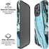 Aqua Blue Marble Ink iPhone 16 Pro Magsafe Impact Case