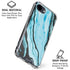 Aqua Blue Marble Ink iPhone 16e Clear Case