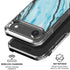 Aqua Blue Marble Ink iPhone 17 Air Clear Case