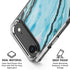 Aqua Blue Marble Ink iPhone 17 Air Clear Case
