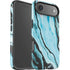 Aqua Blue Marble Ink iPhone 17 Air Impact Case