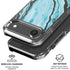 Aqua Blue Marble Ink iPhone 17 Air MagSafe Case