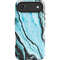 Aqua Blue Marble Ink iPhone 17 Air Magsafe Impact Case