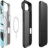 Aqua Blue Marble Ink iPhone 17 Air Magsafe Impact Case