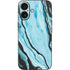 Aqua Blue Marble Ink iPhone 17 Skin