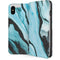 Aqua Blue Marble Ink iPhone 8 Folio Case