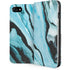 Aqua Blue Marble Ink iPhone Cases