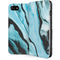Aqua Blue Marble Ink iPhone SE (2nd & 3rd Gen) Folio Case