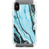 Aqua Blue Marble Ink iPhone Cases