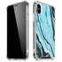 Aqua Blue Marble Ink iPhone X/XS Clear Case