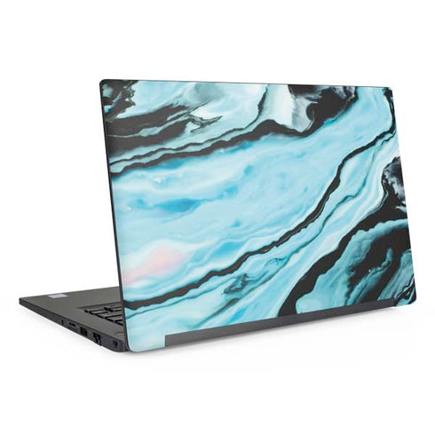 Aqua Blue Marble Ink Dell Latitude Skin