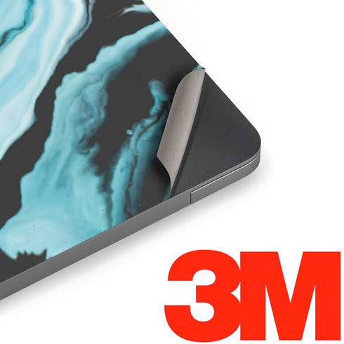 Aqua Blue Marble Ink Apple MacBook Air Skin